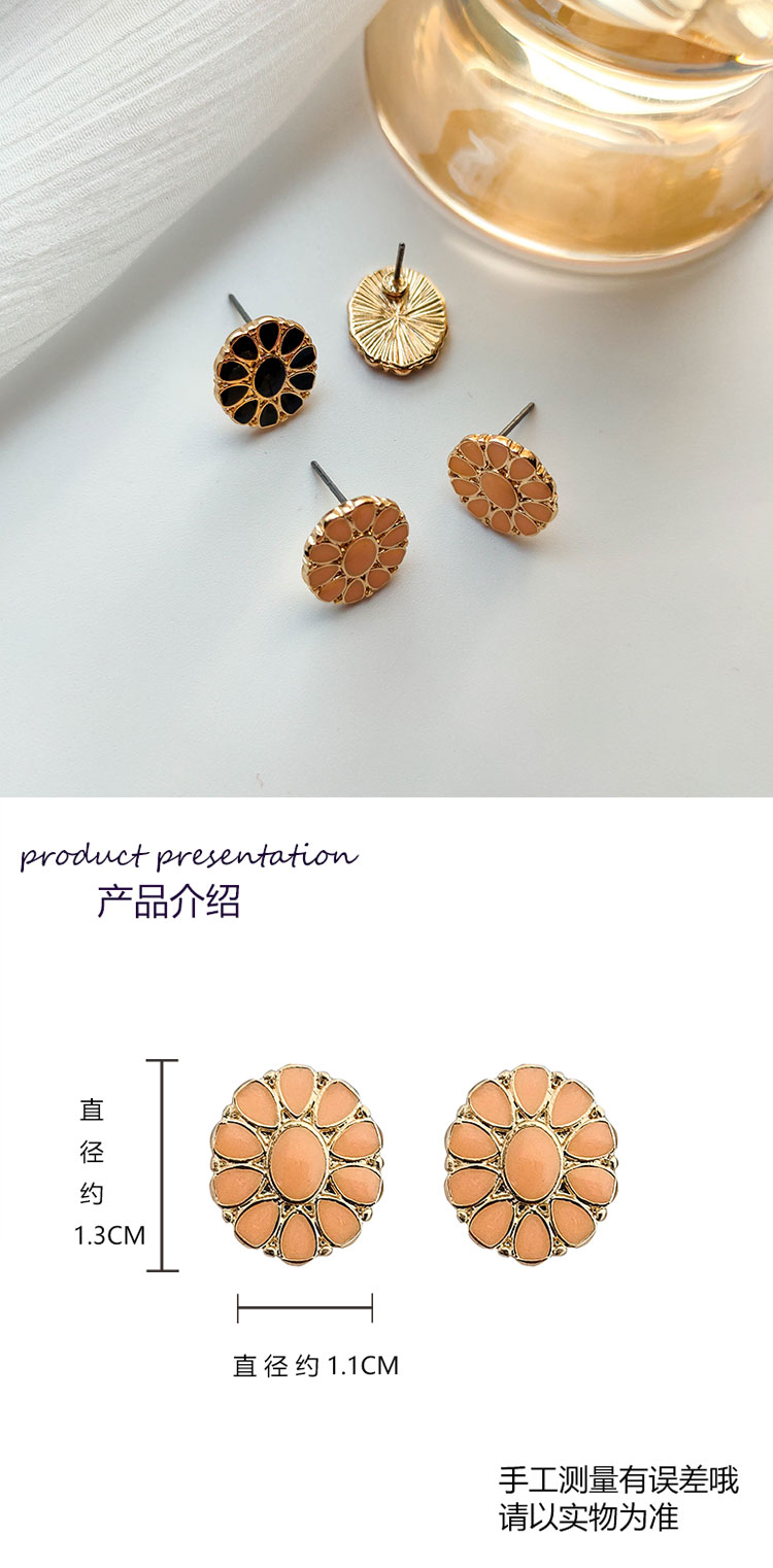 雙色簡約復(fù)古港風氣質(zhì)耳釘批發(fā)